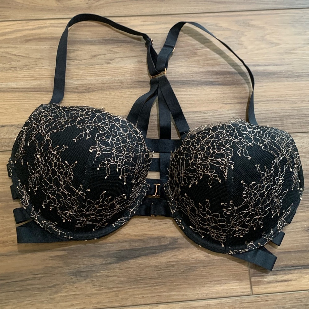 Victoria's Secret Black Lace Push-Up Bra